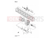 SUZUKI GSF650S K7 (2007) Bandit (E28) 21 - CLUTCH