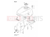 SUZUKI GSF650S K7 (2007) Bandit (E28) 37 - FUEL TANK