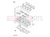SUZUKI GSF650SA L0 (2010) Bandit 3 - CYLINDER HEAD