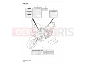 SUZUKI GSF650SA L0 (2010) Bandit 57A - LABEL (MODEL L0)