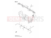 SUZUKI GSR600U K7 (2007) 12 - THROTTLE BODY HOSE/JOINT