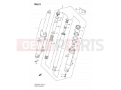 SUZUKI GSR600U K7 (2007) 51 - FRONT DAMPER (MODEL K6/K7)