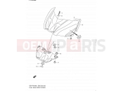 SUZUKI GSX-R1000 L1 (2011) (E03,E28,E33) 52 - FUEL TANK FRONT COVER