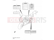 SUZUKI GSX-R1000 L1 (2011) (E03,E28,E33) 67 - LABEL (GSX-R1000L1 E28)