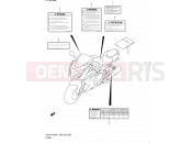 SUZUKI GSX-R1000 L1 (2011) (E03,E28,E33) 68 - LABEL (GSX-R1000L1 E03)