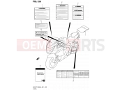 SUZUKI GSX-R1000 L3 (2013) (E21) 159 - LABEL (GSX-R1000L3 E21)
