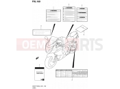 SUZUKI GSX-R1000 L3 (2013) (E21) 160 - LABEL (GSX-R1000L3 E24)