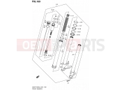 SUZUKI GSX-R1000 L3 (2013) (E21) 169 - FRONT DAMPER (GSX-R1000L3 E21)
