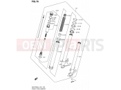 SUZUKI GSX-R600 L4 (2014) (E21) 76 - FRONT FORK DAMPER