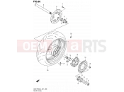 SUZUKI GSX-R600 L4 (2014) (E21) 86 - REAR WHEEL
