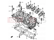 SUZUKI GSX-R750 / GSX-R750X G (1986) 2 - CYLINDER HEAD