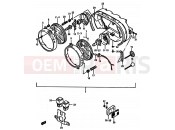 SUZUKI GSX-R750 / GSX-R750X G (1986) 28 - HEADLAMP (MODEL G/H E01,2,4,6,15,16,17,21,22,24,25,39,53)