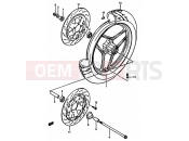SUZUKI GSX-R750 / GSX-R750X H (1987) 52 - FRONT WHEEL (MODEL H)