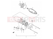 SUZUKI GSX1100F P (1993) (E03,E28,E33) 19 - STARTING MOTOR