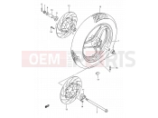 SUZUKI GSX1100F P (1993) (E03,E28,E33) 41 - FRONT WHEEL