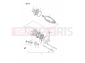 SUZUKI GSX1100F K (1989) (E02) 19 - STARTING MOTOR