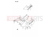 SUZUKI GSX1100F K (1989) (E02) 38A - FRAME COVER (MODEL K)