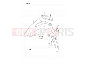 SUZUKI GSX1100F K (1989) (E02) 41 - FRONT FENDER