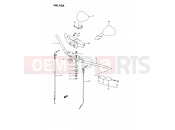 SUZUKI GSX1100F M (1991) (E02) 43A - HANDLE BAR (MODEL L/M/N/P/R)
