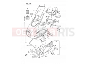 SUZUKI GSX1100F N (1992) (E02) 61E - COWLING (MODEL N/P)