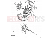 SUZUKI GSX1100 D (1983) 73 - FRONT WHEEL (GSX1100Z/D/XD)