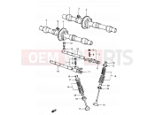 SUZUKI GSX1100E / GSX1100ES / GSX1100EF / GS1150EF G (1986) 11 - CAM SHAFT - VALVE