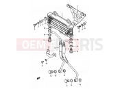 SUZUKI GSX1100E / GSX1100ES / GSX1100EF / GS1150EF G (1986) 16 - OIL COOLER