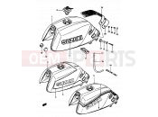 SUZUKI GSX1100E / GSX1100ES / GSX1100EF / GS1150EF G (1986) 36 - FUEL TANK (GSX1100EE/EF/EG)