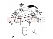 SUZUKI GSX1100E / GSX1100ES / GSX1100EF / GS1150EF G (1986) 38 - FUEL TANK (GS1150ESF E06)