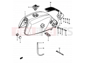 SUZUKI GSX1100E / GSX1100ES / GSX1100EF / GS1150EF G (1986) 40 - FUEL TANK (GSX1100EFE E02)