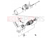 SUZUKI GSX1100E / GSX1100ES / GSX1100EF / GS1150EF G (1986) 20 - STARTING MOTOR