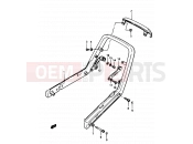 SUZUKI GSX1100E / GSX1100ES / GSX1100EF / GS1150EF G (1986) 46 - PILLION RIDER HANDLE