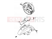 SUZUKI GSX1100E / GSX1100ES / GSX1100EF / GS1150EF G (1986) 55 - HEADLAMP HOUSING - FRONT FENDER (GSX1100EE/EF/EG)