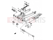 SUZUKI GSX1100E / GSX1100ES / GSX1100EF / GS1150EF G (1986) 69 - REAR SWINGING ARM