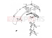 SUZUKI GSX1100E / GSX1100ES / GSX1100EF / GS1150EF G (1986) 72 - REAR FENDER