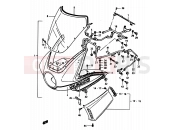 SUZUKI GSX1100E / GSX1100ES / GSX1100EF / GS1150EF G (1986) 77 - COWLING (GSX1100ESE)