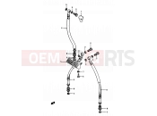 SUZUKI GSX1100E / GSX1100ES / GSX1100EF / GS1150EF G (1986) 66 - FRONT BRAKE HOSE