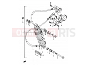 SUZUKI GSX1100E / GSX1100ES / GSX1100EF / GS1150EF G (1986) 70 - REAR SHOCK ABSORBER