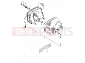 SUZUKI GSX1100E X (1999) 34 - REAR COMBINATION LAMP (E02, E04, E21)