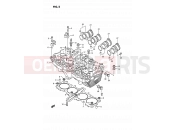 SUZUKI GSX1100G N (1992) (E02) 2 - CYLINDER HEAD