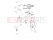 SUZUKI GSX1100G N (1992) (E02) 47 - REAR FENDER
