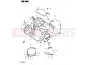 SUZUKI GSX1100X D (1983) 8 - CRANKCASE COVER (MODEL D)