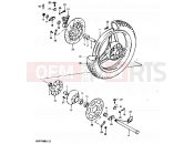 SUZUKI GSX1100X D (1983) 92 - REAR WHEEL (GSX1100ED/EXD/ESD)