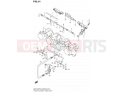 SUZUKI GSX1250FA L0 (2010) Bandit (E03,E28,E33) 14 - THROTTLE BODY HOSE/JOINT