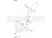 SUZUKI GSX1250FA L0 (2010) Bandit (E03,E28,E33) 16 - MUFFLER
