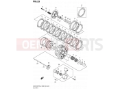 SUZUKI GSX1250FA L0 (2010) Bandit (E03,E28,E33) 23 - CLUTCH