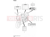 SUZUKI GSX1250FA L0 (2010) Bandit (E03,E28,E33) 50 - LABEL