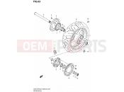SUZUKI GSX1250FA L0 (2010) Bandit (E03,E28,E33) 63 - REAR WHEEL