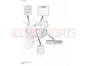 SUZUKI GSX1250FA L1 (2011) Bandit (E21) 53 - LABEL (GSX1250FAL1 E24)
