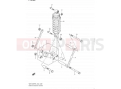 SUZUKI GSX1250FA L1 (2011) Bandit (E21) 65 - REAR CUSHION LEVER